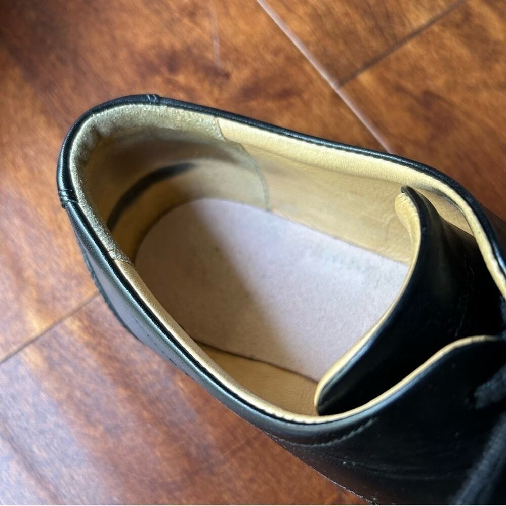 Samuel Hubbard Founder Classic Men’s Oxford Work Shoes, Black Leather, Size 10.5 - Picture 14 of 16